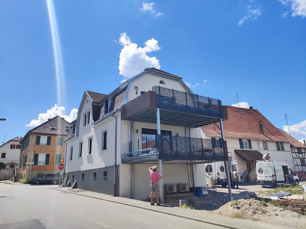 Terrasses d'appartement en métal